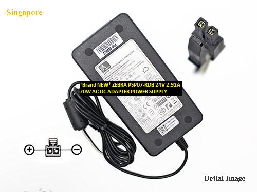 *Brand NEW* 24V 2.92A ZEBRA PSP07-RDB 70W AC DC ADAPTER POWER SUPPLY